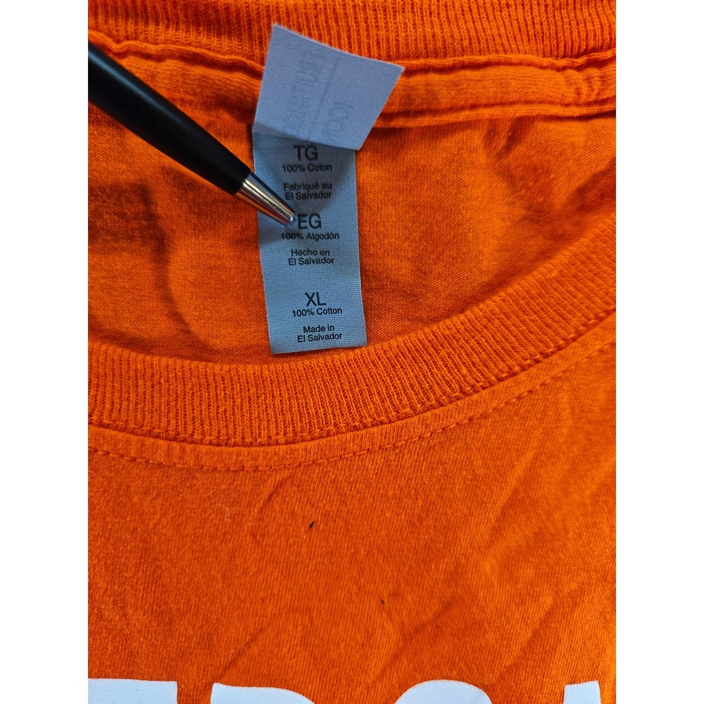 Fruit of the Loom UVASTRONG Virginia Cavaliers Orange T-Shirt XL 1 15 41 Logo - Picture 2 of 4